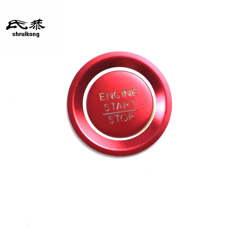 2pcs/Lot Aluminum Alloy ENGINE START/STOP Button Decorative Cover For 2022 Honda CIVIC 11th  MK11 Car Accessories