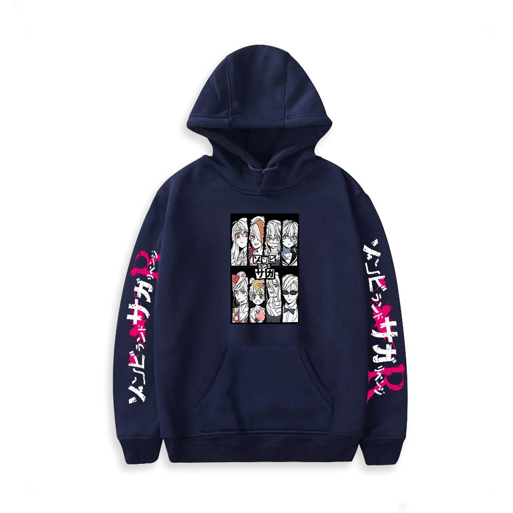 2021 Zombie Land Saga Minamoto Sakura Print Autumn and Winter Holiday Men/Women Hooded Fleece Novelty street style Clothes