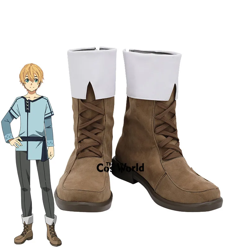 

Sword Art Online Alicization War of Underworld Eugeo Synthesis Thirty-two Anime Customize Cosplay Low Heel Shoes Boots