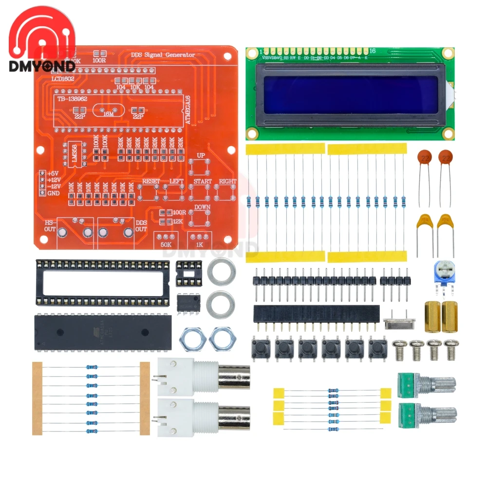 1 Set DDS V2.0 generatore di segnale 1-65535HZ funzione digitale generatore di segnale sinusoidale/triangolo/sega quadrata Rev Kit fai da te onda