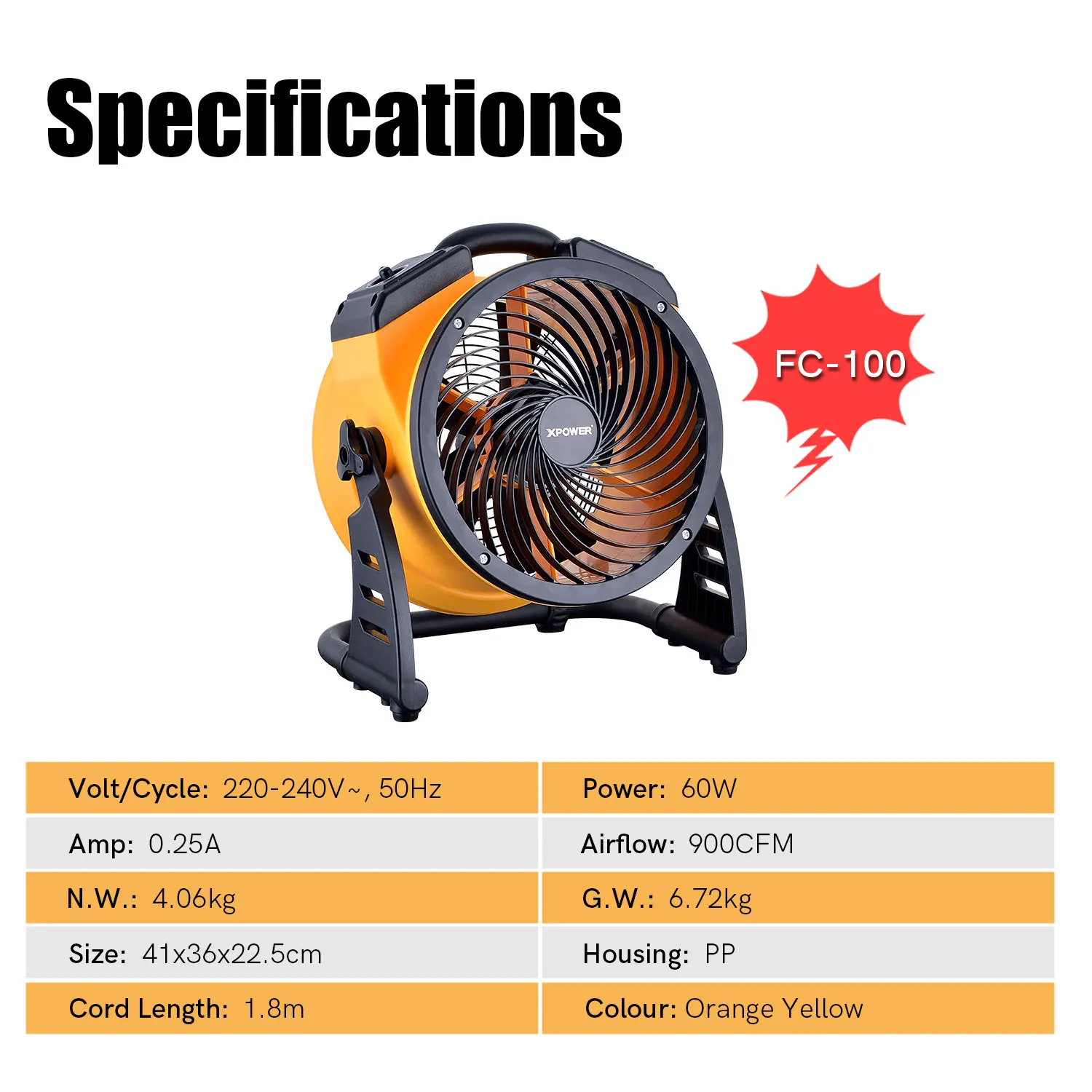 XPOWER-مروحة صناعية للمكتب ، سخان هواء بخار كهربائي ، مروحة محورية ، مجفف سجاد ، منفاخ أرضي ، أداة توزيع هواء