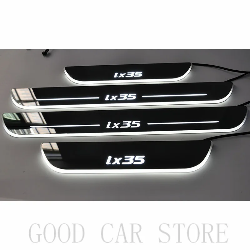 car styling LED Door Sills scuff For HYUNDAI IX35 2010-2019 Acrylic Flow flash blink Welcome pedal Scuff Plate