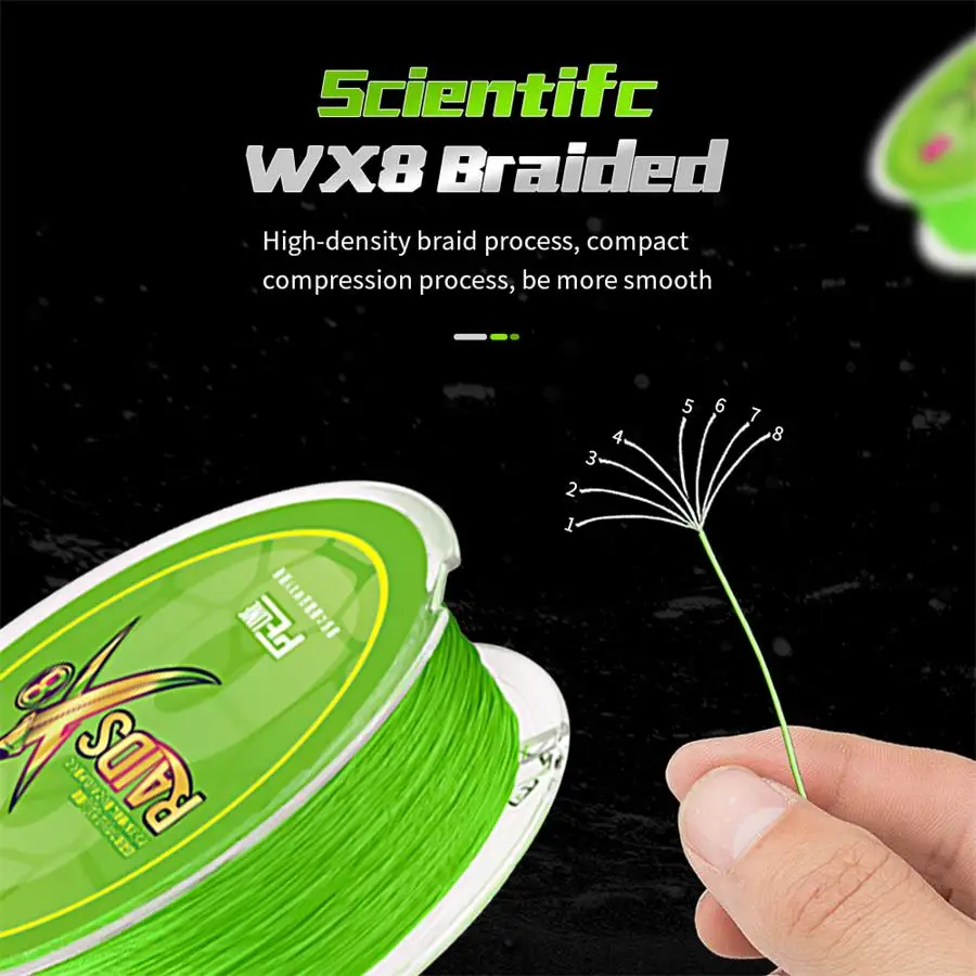 Línea Trenzada SOLOKING 8 Hilos PE Multifilamento – Carpa, Lubina, Trucha - imagen 4