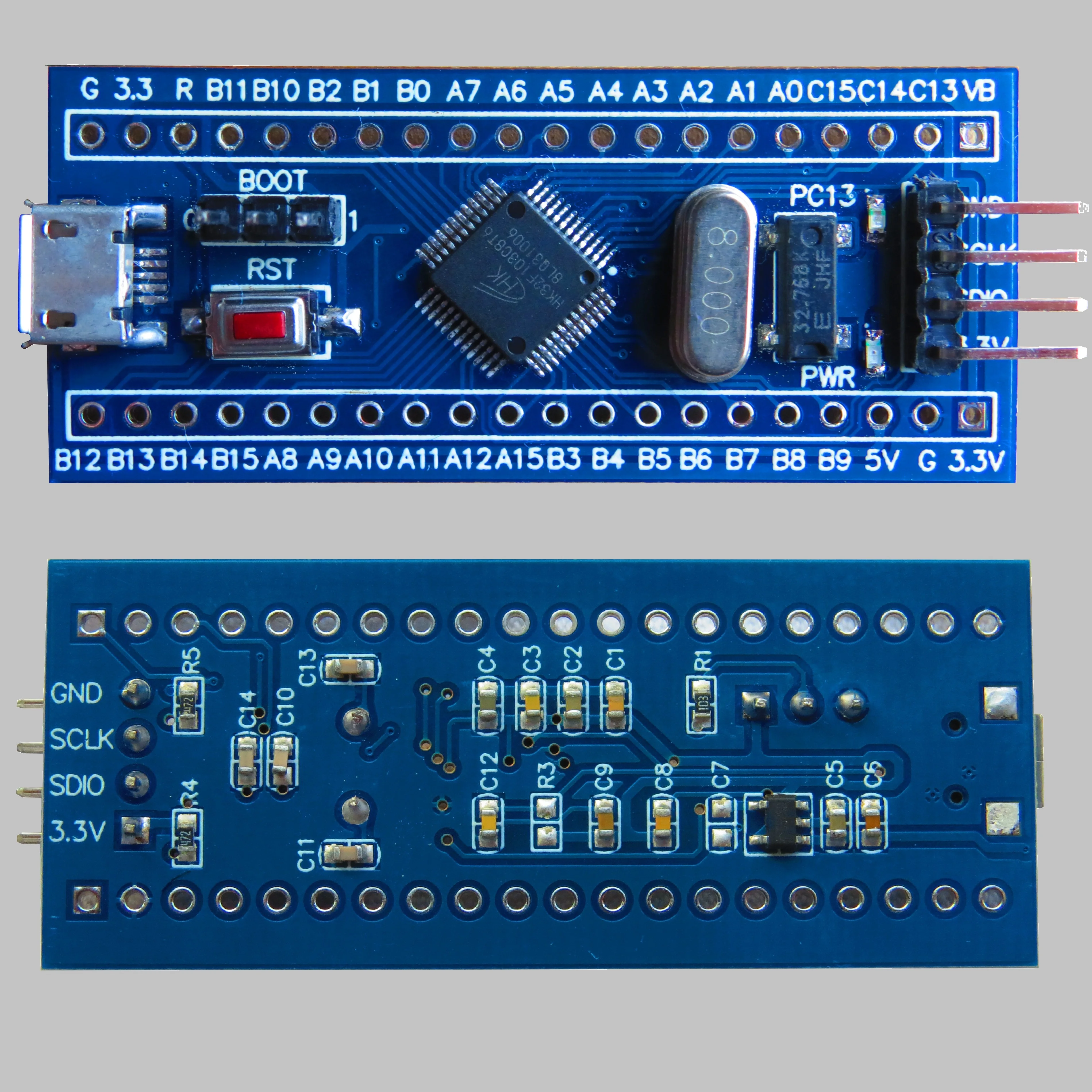 HK32F103C8T6 코어 보드 M3 HK32F103 STM32 교체용 최소 시스템 개발 보드