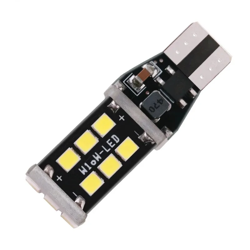 

100Pcs T15 W16W 2835*15SMD High Bright Car LED Bulbs Motorcycle Brake Lamp Canbus No Error Led Backup Reverse LightsDiode 12V