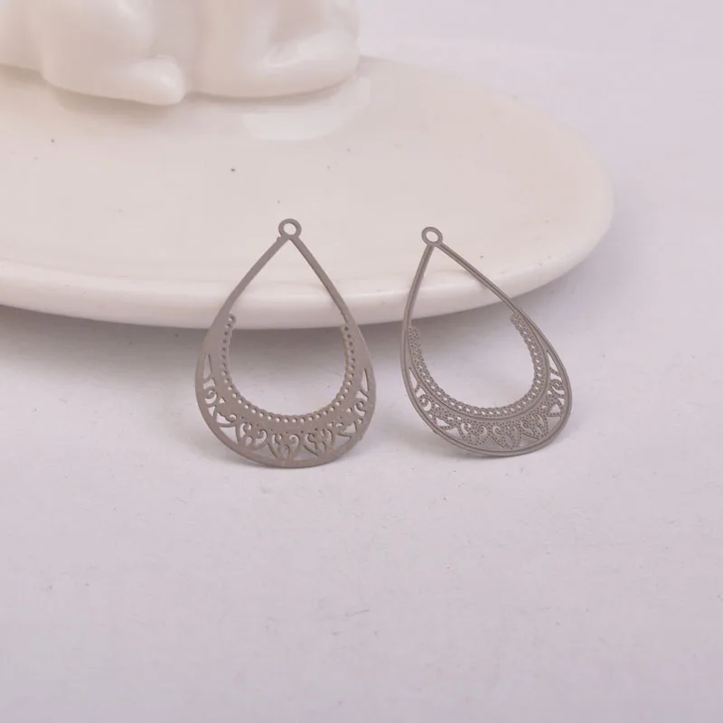 50 Stück AB5491 21*32mm Filigran-Druck-Anhänger für DIY-Schmuckherstellung – Detail 5