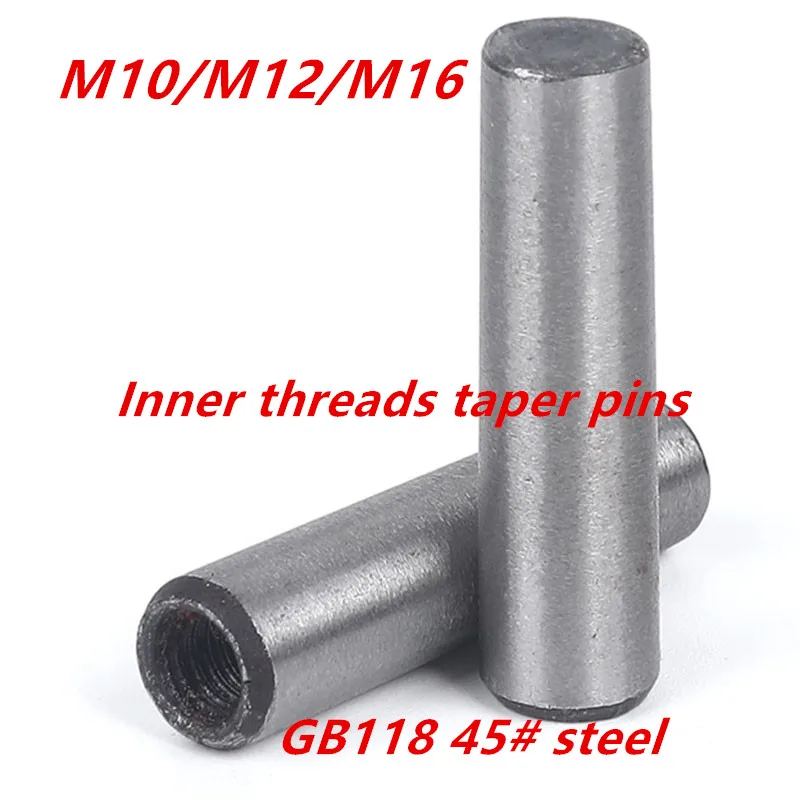 M10M12M16 GB118 45# steel high strength inner threaded taper pins internal threaded positioning dowel  624