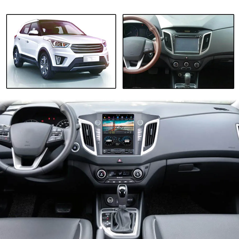 

Для Hyundai ix25 Creta Cantus 2014-2019 10,4 "tesla style вертикальный экран android 9,0 Восьмиядерный автомобильный GPS-радионавигатор