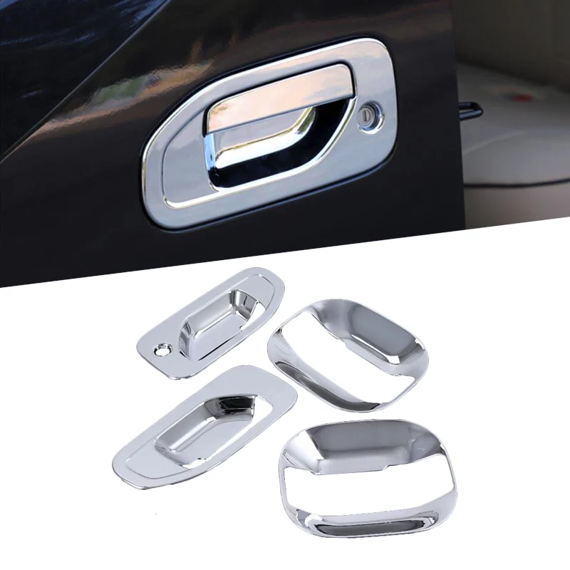 Car Styling ABS Chrome Door Handle Bowl Door handle Protective Covering Cover Trim For Nissan NV200 Evalia 2010 - 2018