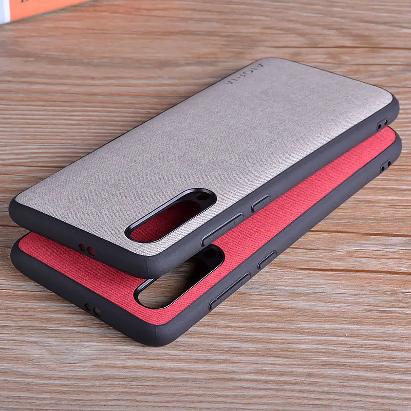 Case for Xiaomi Mi 9 Lite SE coque Luxury textile Leather skin soft TPU hard PC phone cover for xiaomi mi 9 se lite case funda