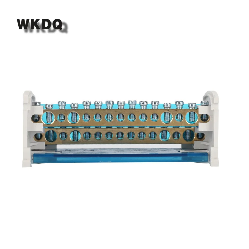 WKH215 Din Rail Terminal Blocks  Modular Screw Connection Power Distribution Block Box Universal Electric Wire Junction WKH-215