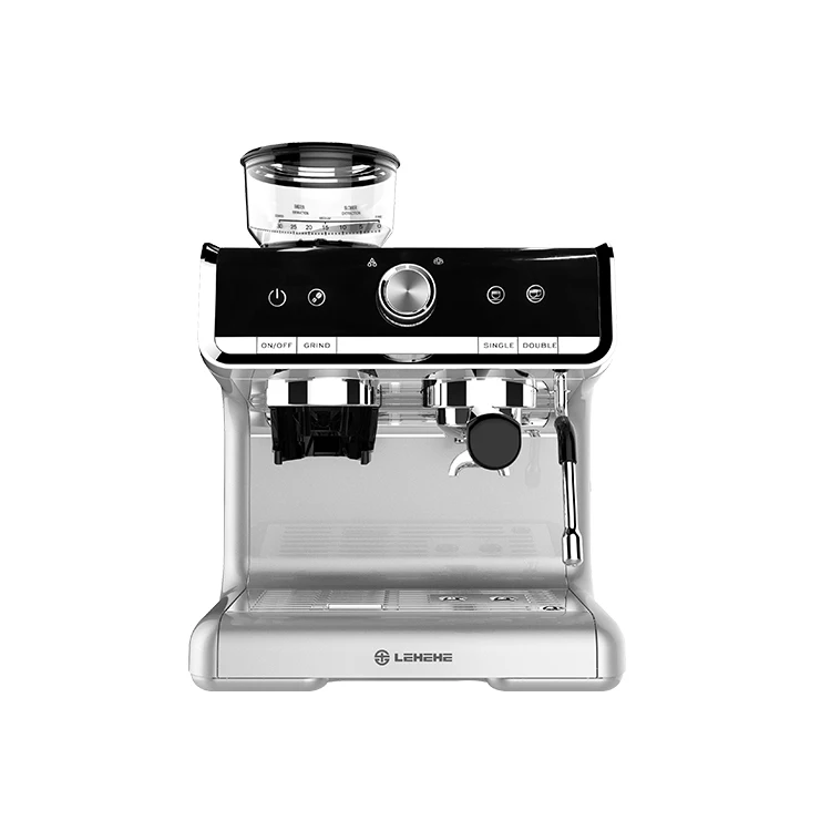 

New 2021 Espresso Maker Home Office Small Coffeeshop Barista Espresso Coffee Grinder Machine / grind-coffee-foam all-in-one foam