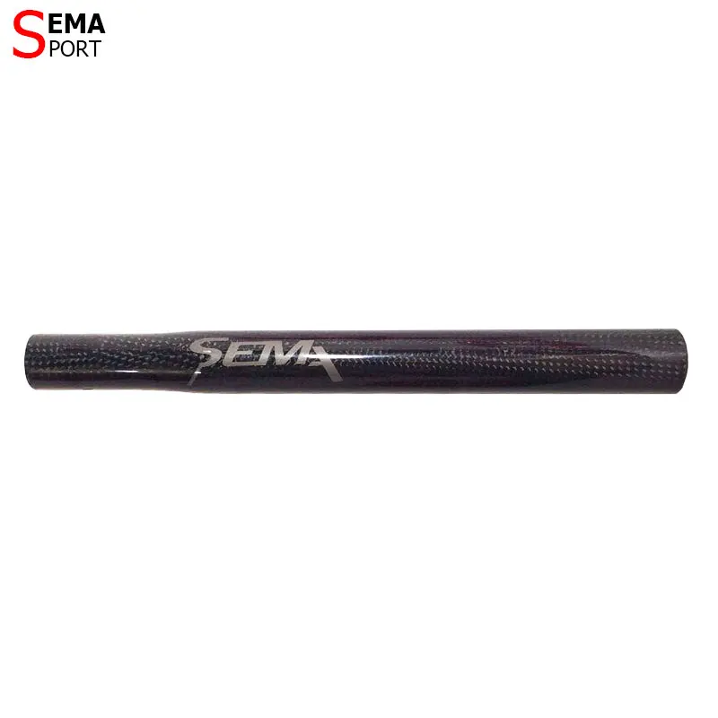 Bicycle Seat Post 25.4mm Full Carbon Fiber SEMA Super Light 45 Balance Bike/Push Bike Length 200/250/300mm High Quality