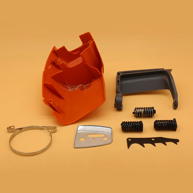 Top Coperchio del Cilindro Maniglia del Freno a Molla Tampone Kit per Husqvarna 350 340 345 346 346XP Gas Motosega Pezzi di Ricambio Parti di 503 91 05 01