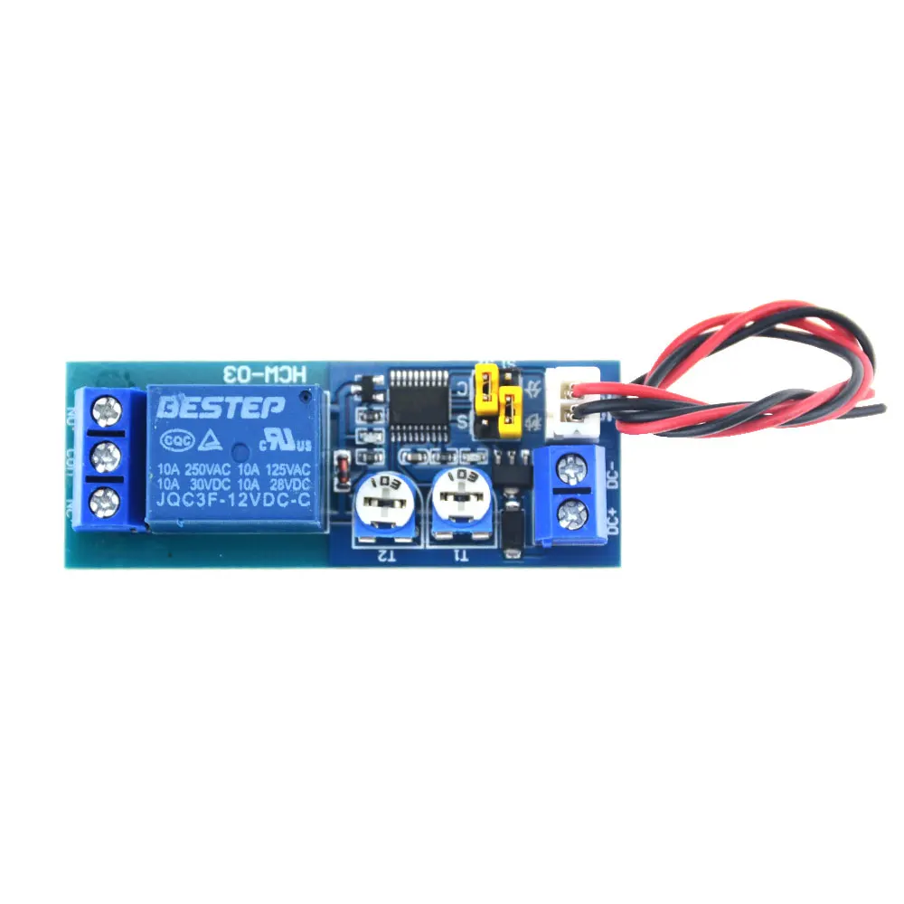 DC 5V 12V 24V Infinite Cycle Delay Timing Time Relay Timer Control ON-OFF Loop Switch Module Double Adjustable 0-100 Mminutes