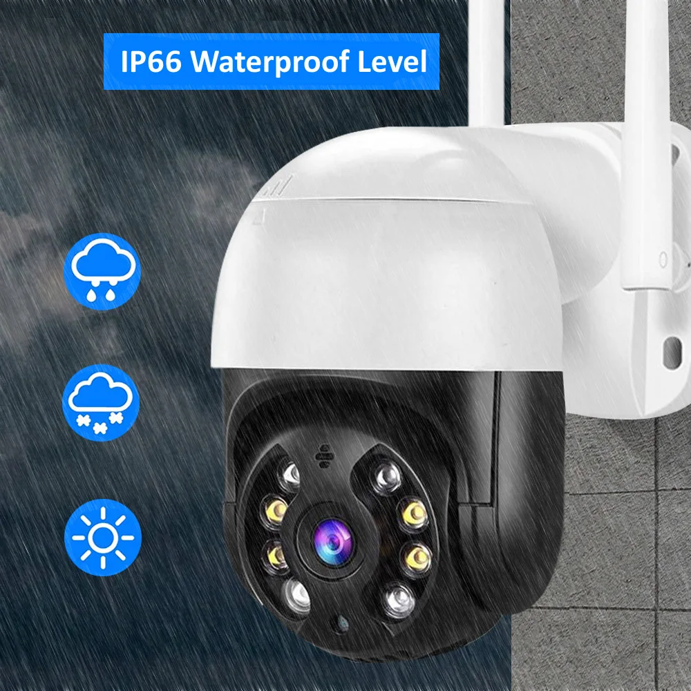 Imagem -05 - Fhd 4k ip wi fi Câmera de Casa Inteligente ao ar Livre Proteção Segurança Secur Surveil Monitor Vídeo Cctv 360 Ptz Rastreamento Automático 8mp 5mp Cam