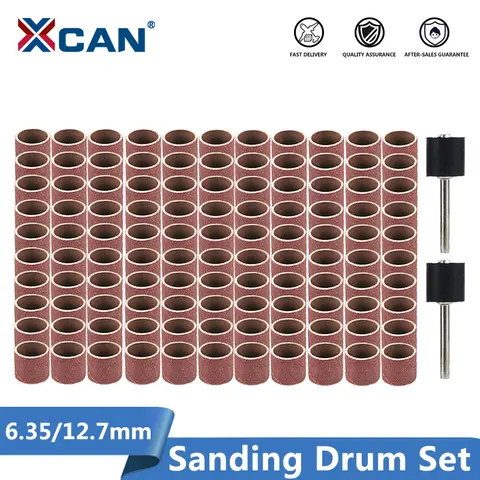 Sanding Drum Set Grit #80 #100 #120 xcan