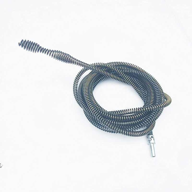 3-5M Length Pipe Dredging Tool Drain Snake Cleaner Sticks Clog Remover Cleaning Extension Spring With Connector for Kitchen Sink