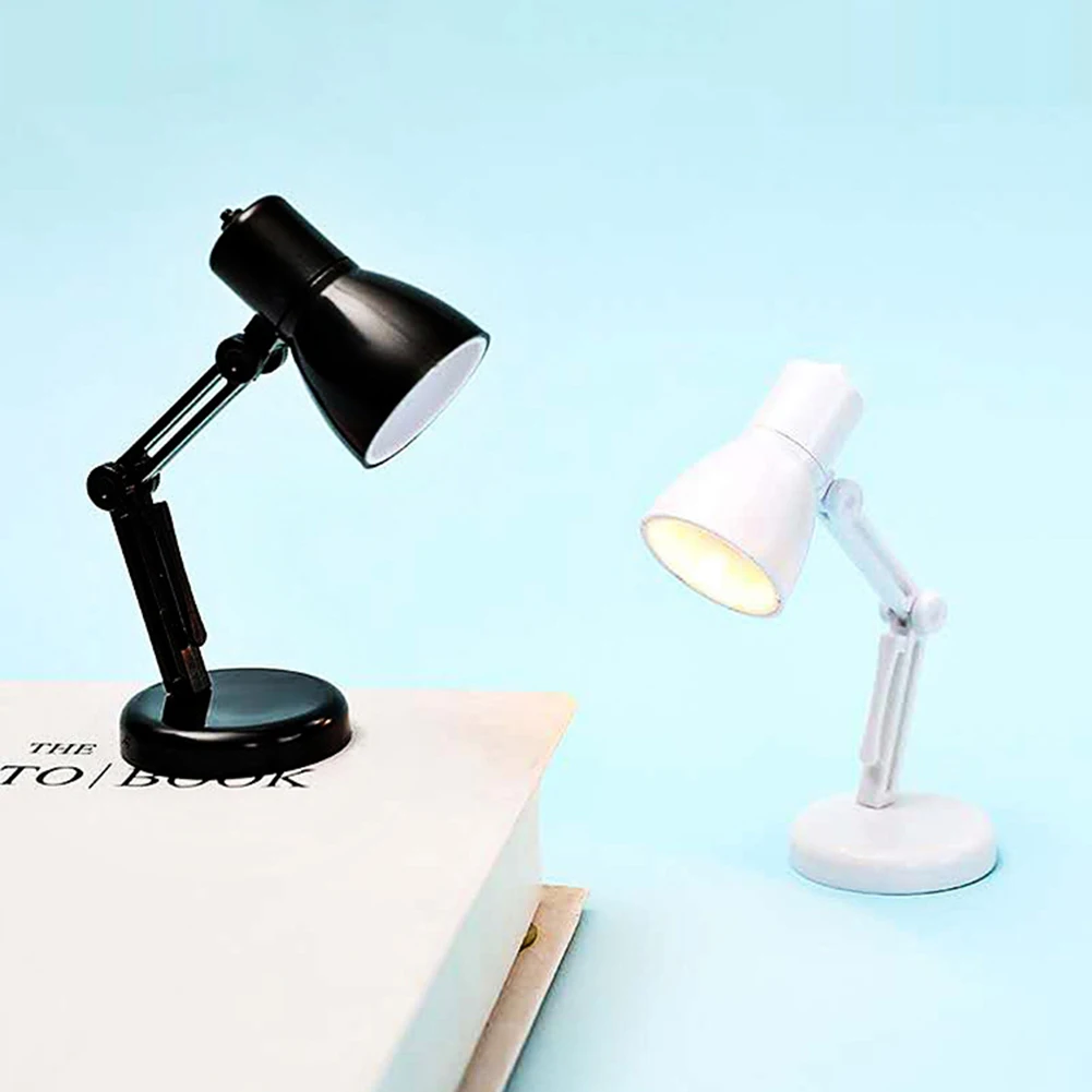 

Small LED Desk Lamp Flexible Warm Light Foldable Angle Adjustable Table Lamp for Bedside Study Office Desktop Bedroom Decoration