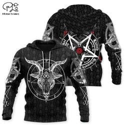 PLstar Cosmos Helloween Tattoo Ghost Gothic Skull Vintage Tracksuit 3DPrint Men/Women Streetwear Harajuku Autumn Funny Hoodies X