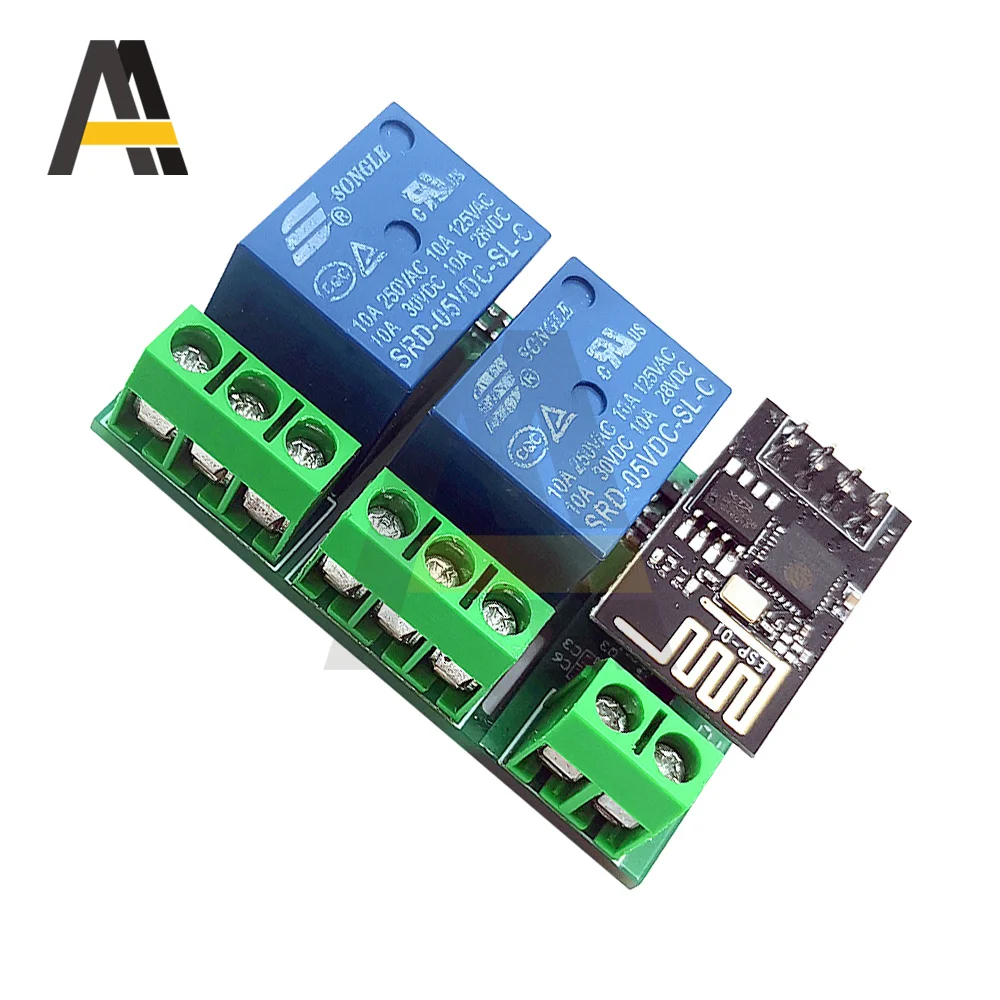 ESP8266 ESP-01/01S 5V DC WiFi Relay Module Double Channel ESP01 ESP-01 Wireless WIFI Module for Things Smart Home Remote Control