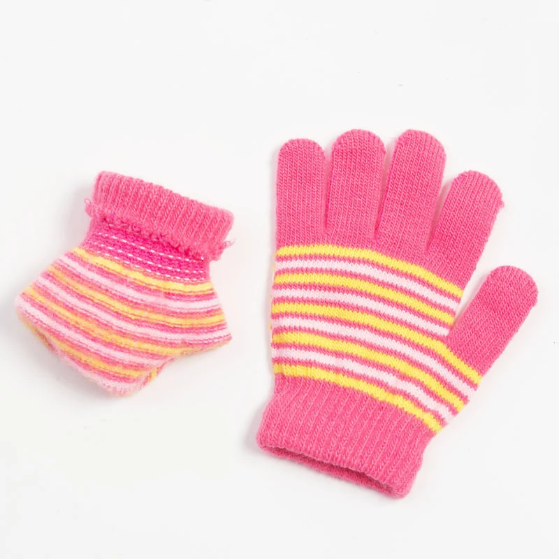 1-5 jahre Kinder Winter Warm Verdicken Handschuhe Mädchen Jungen Kinder Nette Fäustlinge Nachahmung Volle Finger Handschuhe перчатки детские