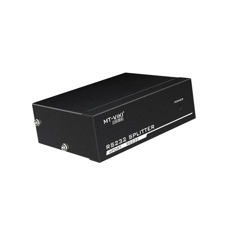 MT-VIKI RS232 Splitter 4 Ports DB9 Serial Splitter 1 in 4 out Support Bidirectional Transmission Serial adapter MT-RS104