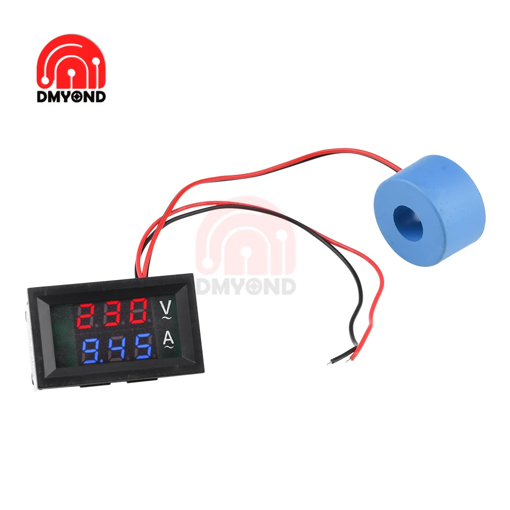 0.56\'\' Mini Digital Voltmeter Ammeter DC100V 10A Panel Amp Volt Voltage Current Meter Tester Detector Dual LED Display Auto Car