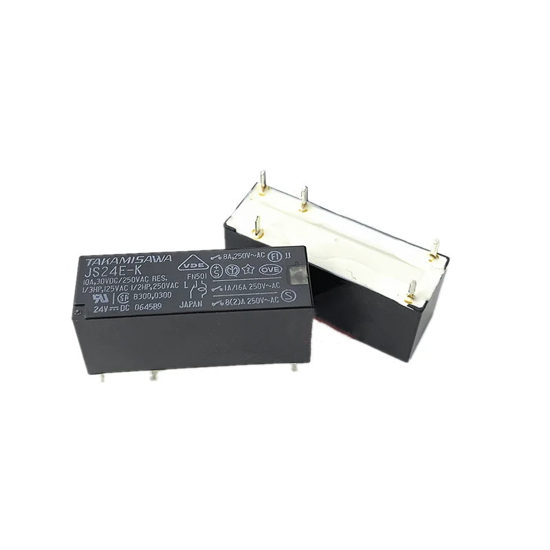 5PCS/Lot 100%Original New TAKAMISAWA JS5N-K 5VDC JS12-K 12VDC JS24N-K 24VDC DIP-5 8A Power Relay