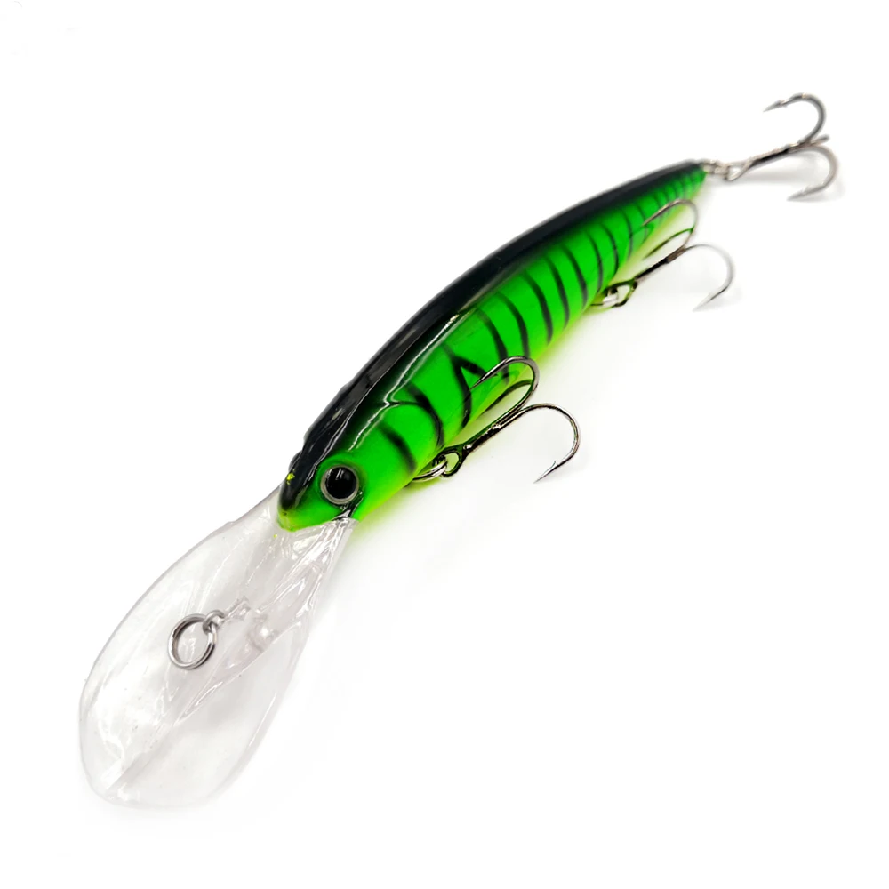 Minnow Fishing Lure Bandit  11g Laser Hard Artificial Bait 3D Eyes Fishing Wobblers Pike Carp Walleye Deep Jerkbait Lure