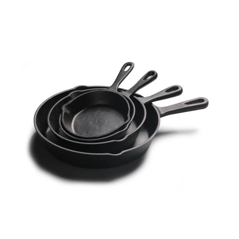 14cm/16cm/20cm/26cm Cast Iron Pan Preseasoned Cast Iron Skillets Frying Pan Cookware