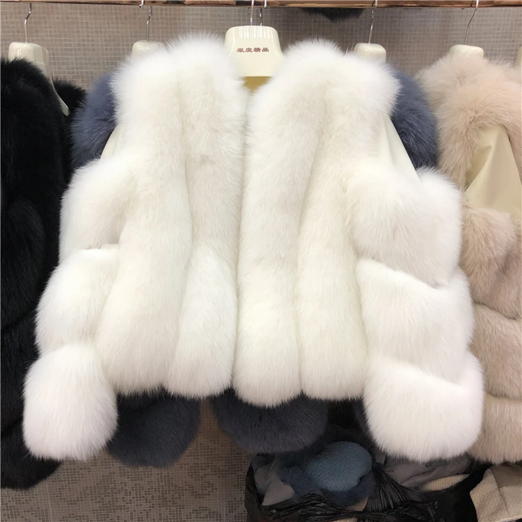 ZDFURS* new arrival women winter thick fur coat real fox fur vest high quality fox waistcoat fur gilet