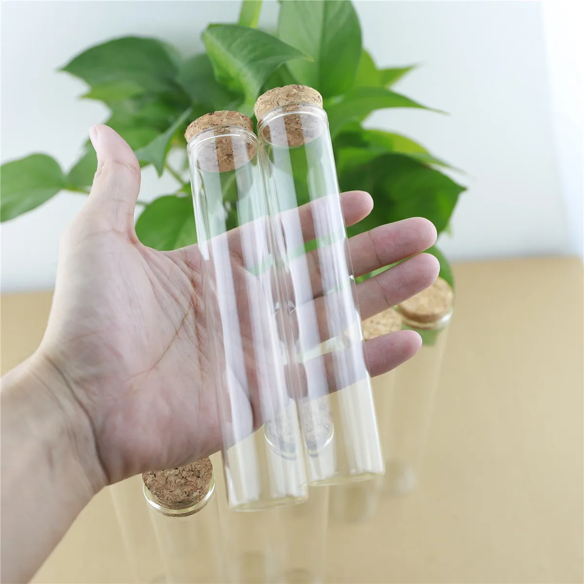 

24pcs/lot 30*150mm 80ml Cork Stopper Long Tube Glass Bottle Spicy Storage Bottle Container Glass Jars Vials DIY Craft