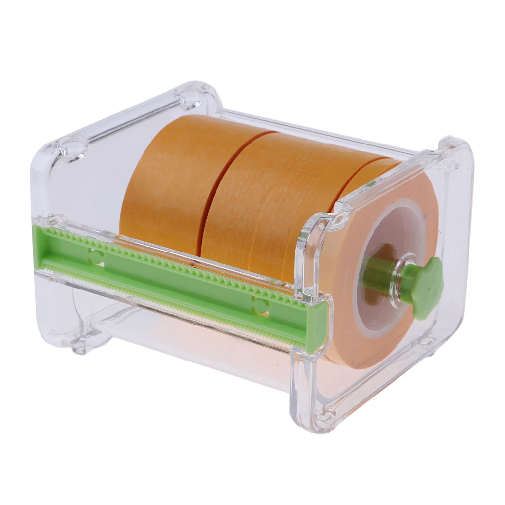 Masking Paper Tape Storage Box with 5 Rolls Model Paint Spray Shield Tapes