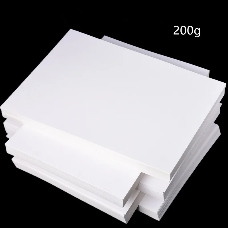 200g White Handmade Cardboard 4K 8K Painting DIY Sketch Art Paper A3/A4 Thick Paperboard Cardboard