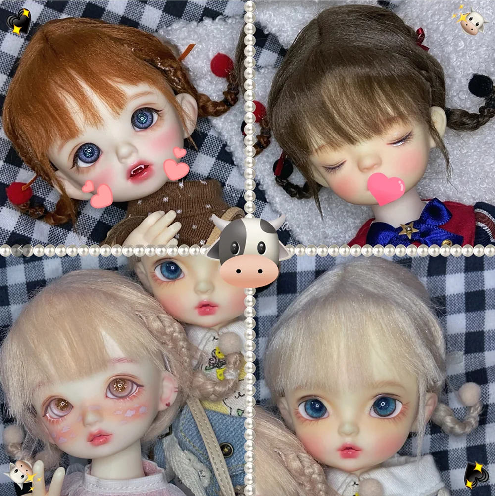 

OB11 1/8 1/6 1/4 1/3 Scale BJD Wig Doll Accessories Super Cute Hair Wigs For BJD/SD OB11 BB YOSD MSD SD13 Girl Accessories C1445