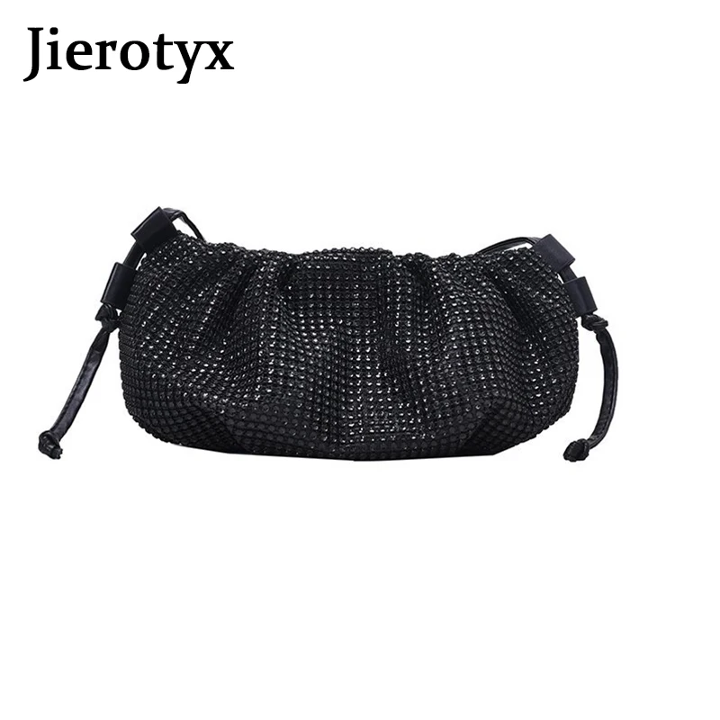 

JIEROTYX Design Chic Punk Women Crossbody Bags Exquisite Trendy Rhinestone Ladies Fashion Female Shoulder Bags Sac A Main