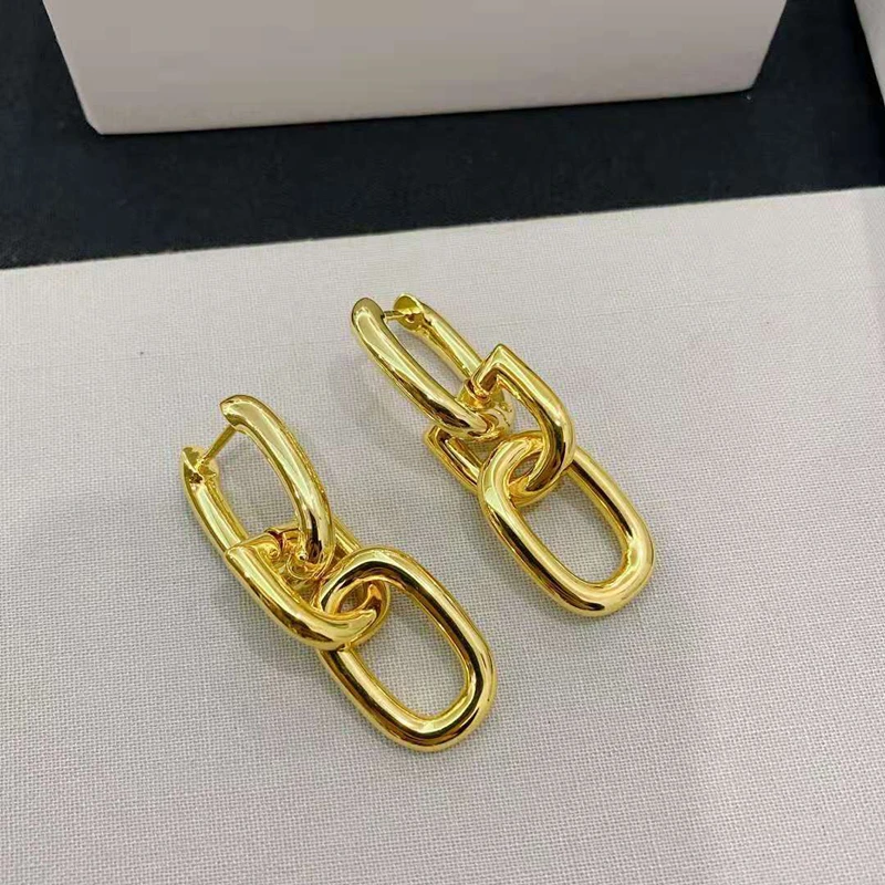 kshmir Fashionable coarse chain eardrop long fashion European and American temperament earring retro, birthday party 2021