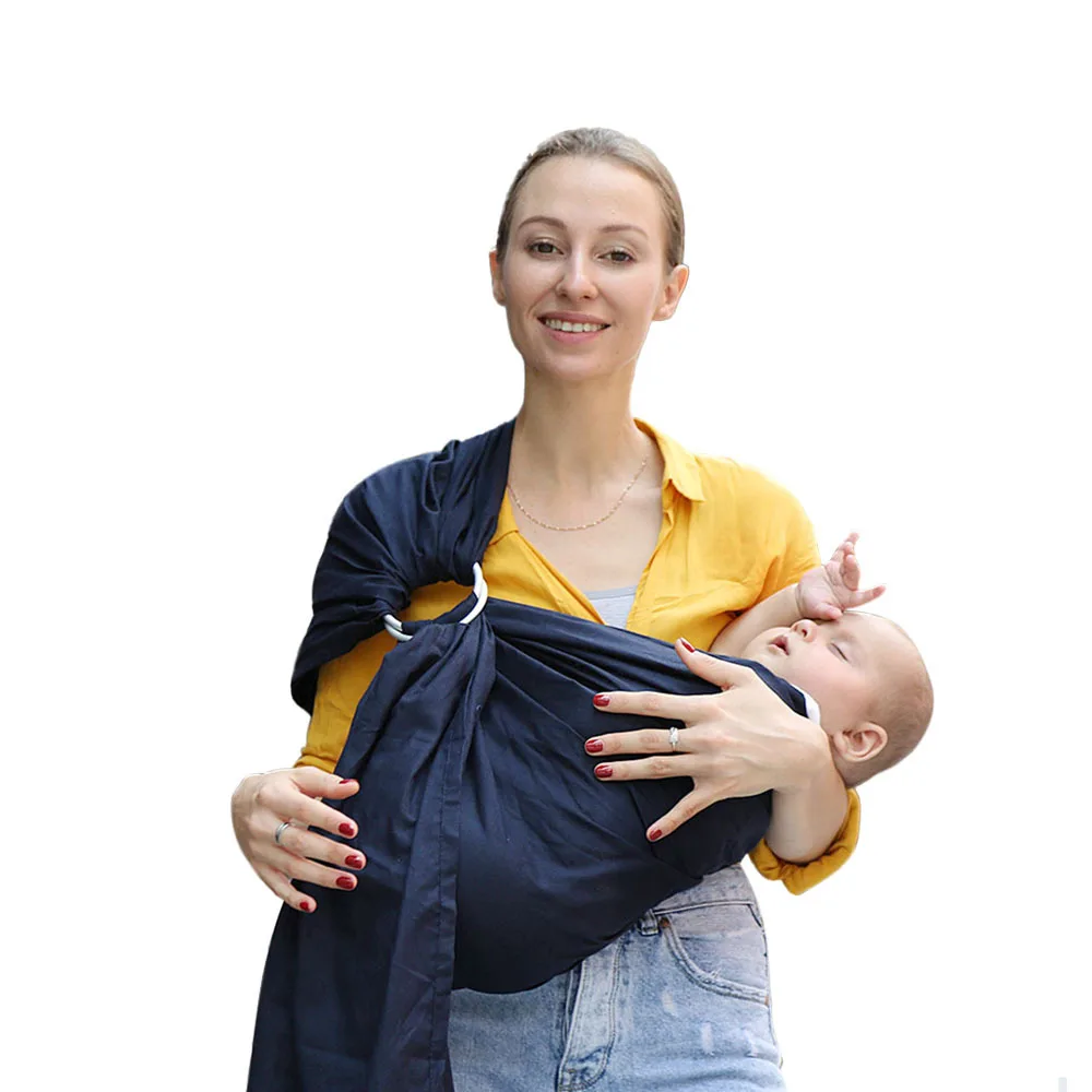 Cotton Linen Fabric Breathable Baby Ring Sling Carrier Soft Baby Wrap For Newborn Best Shower Gift Free Size Carrier Bebe Infant