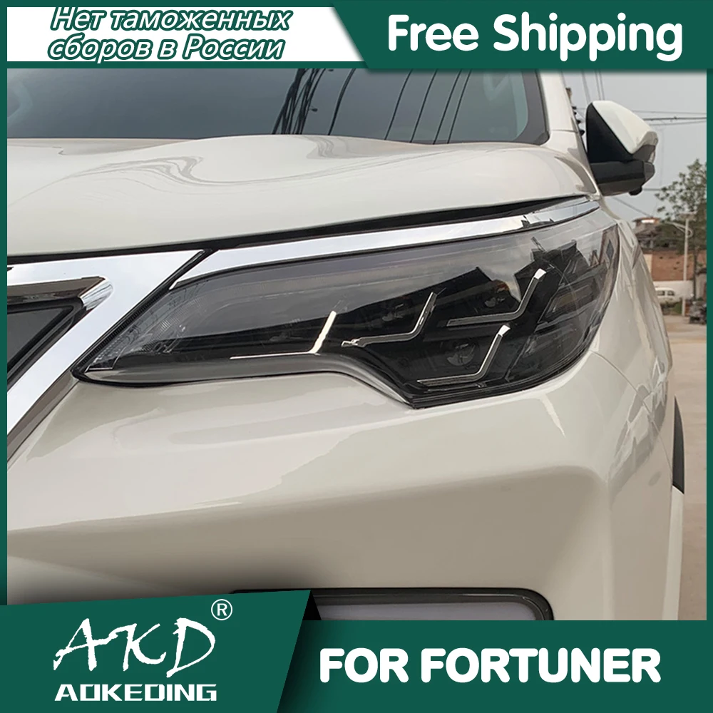 

For Toyota Fortuner head Lamp 2016-2021 Led Fog Lights DRL Day Running Light Tuning Car Accessories Fortuner head Lights