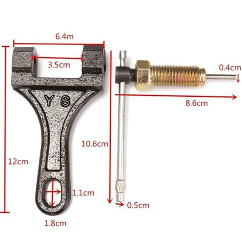 Triciclo de la motocicleta de partidor de cadena de bicicleta Cadena de herramientas de corte divisor interruptor de herramientas de reparación para