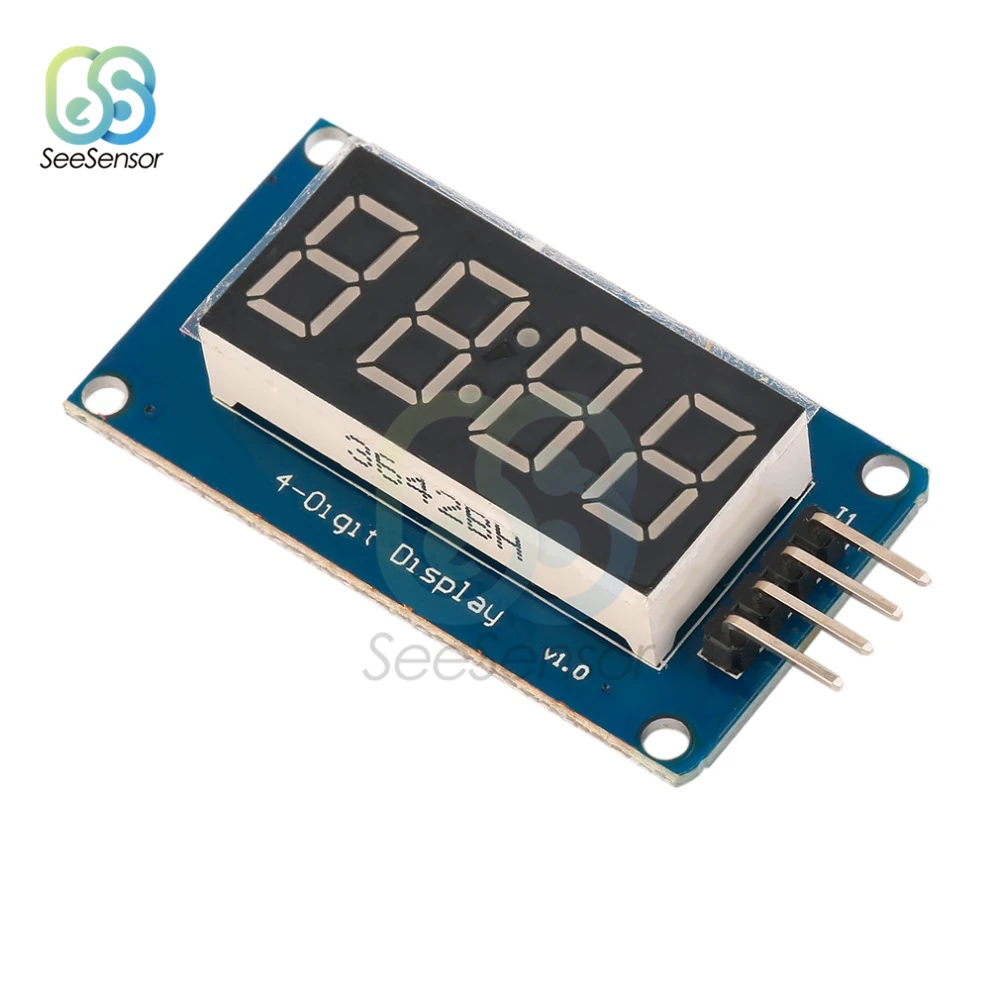 TM1637 4 bit 7 segmenti 0.36 pollici modulo Display digitale a LED orologio tubo anodo rosso quattro pacchetto scheda Driver seriale per arduino