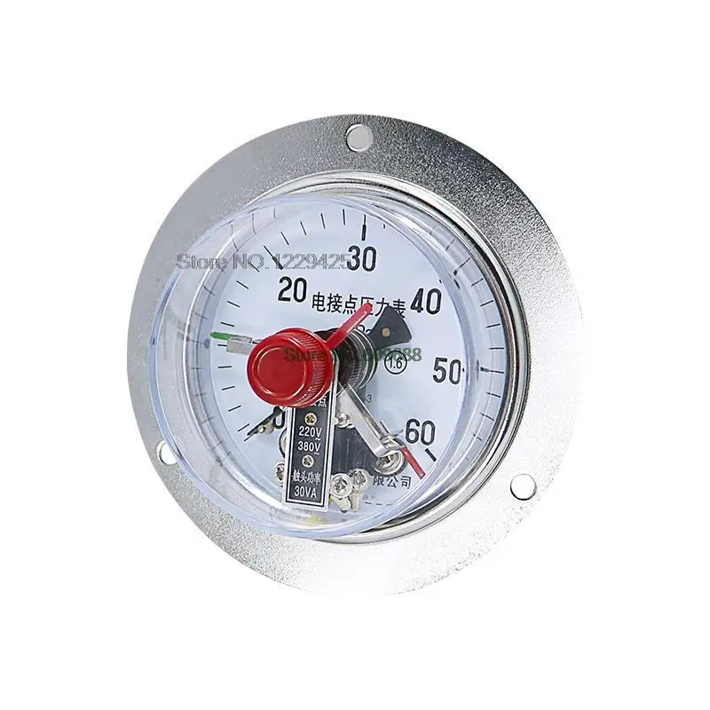 

Magnetic Assisted Axial Side Electric Contact Pressure Gauge YXC100ZT YXC-100ZT