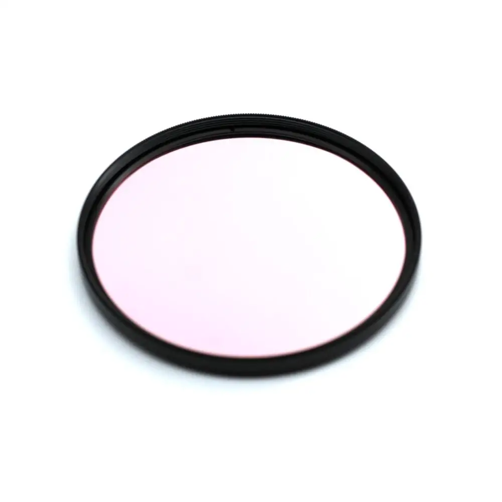 Lentille en verre otical TB1(SL-1A), 52mm avec cadre métallique, filtre de lucarne en verre rose