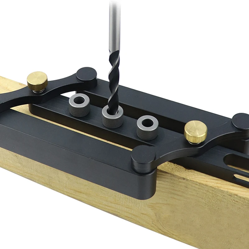Có Thể Điều Chỉnh Doweling Jig Bộ Tự Centering Vị Trí Mũi Khoan Hướng Dẫn 6/8/10 Mm Lỗ Puncher Định Vị Jig cho Đồ Nội Thất Nghề Mộc Dụng Cụ