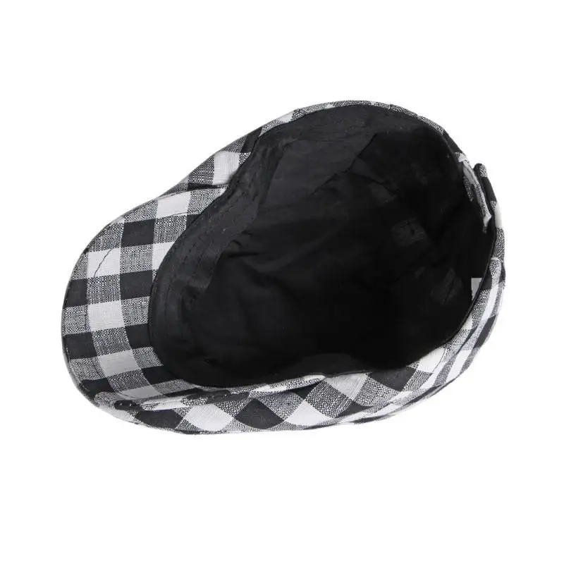 2021 Cotton four seasons solid color plaid Newsboy Caps Flat Peaked Cap Men and Women Painter Beret Hats 64