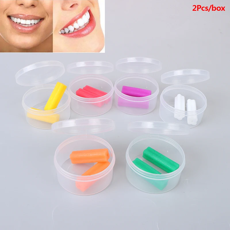 Aligner Chewies 2 Pcs/box Invisible Retainer Seater Orthodontic Silicone Stick Perfect Smile 6 Colors Option