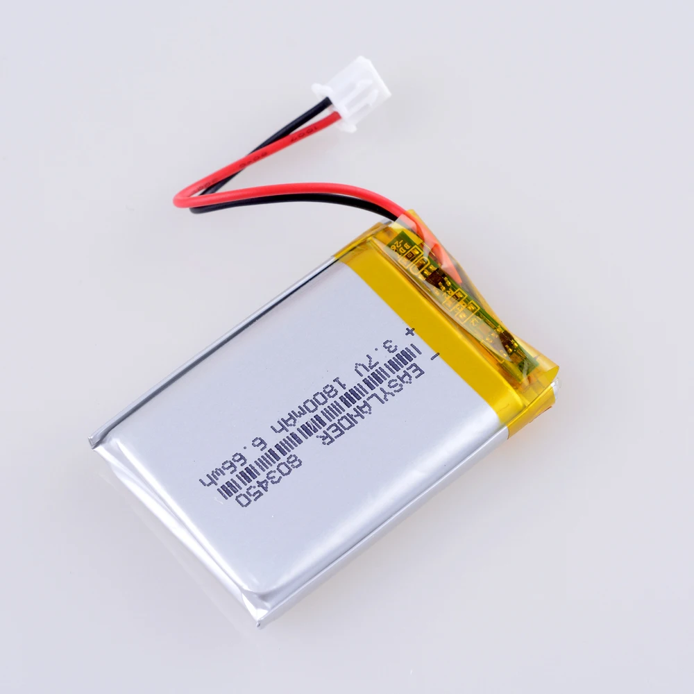 803450   3,7 V 1800 mAh JST2.54 2P Wiederaufladbare Lithium Li-Ion Li Polymer Batterie Für MP3 DVD PAD kamera GPS laptop handy