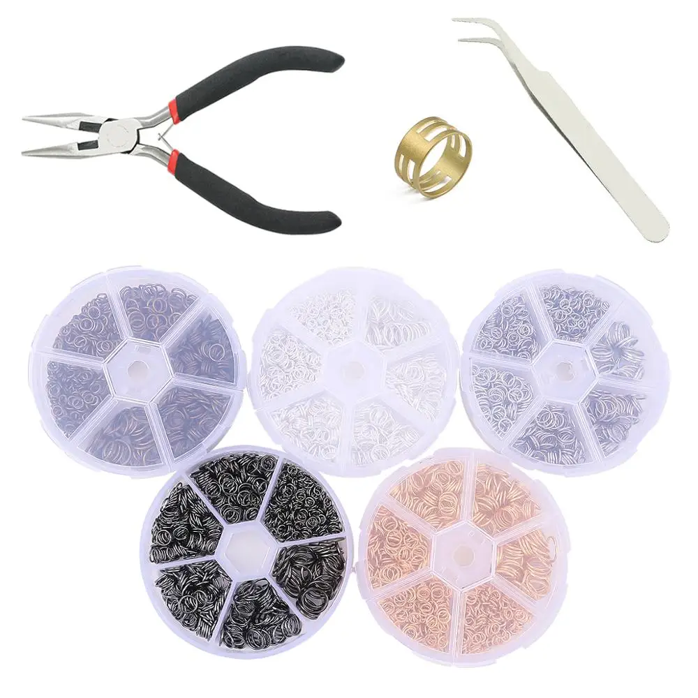 DIY Jewelry Findings Material Single Loops Open Jump Rings Mixed 4/5/6/7/8/10mm Split Rings For DIY Earring Jewelry Making