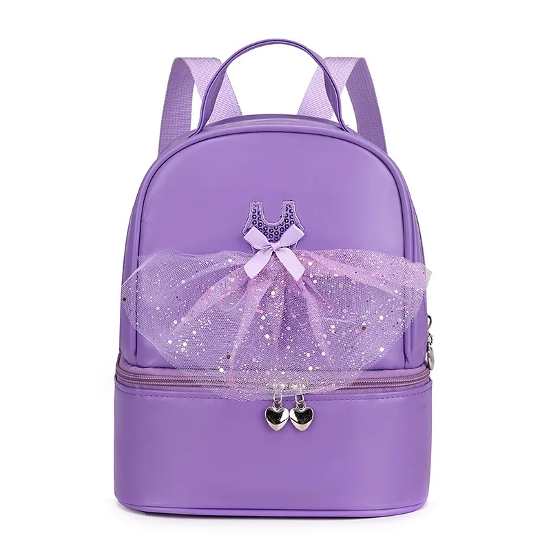 Mochila De chica de Ballet bonita para niñas, bolso escolar de princesa, mochila bordada para baile